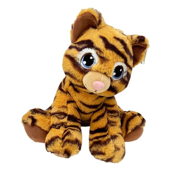 BAB Build-A-Bear Plush Tiger Cub Orange Black Tag - Picture 1 of 10